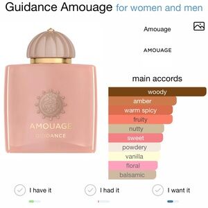 Amouage Guidance Perfume Sample 2ml brand new